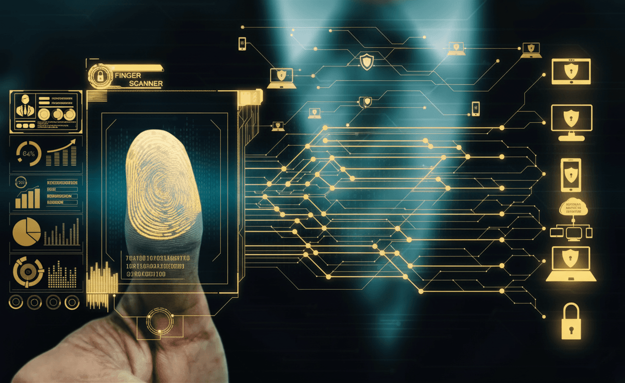 Biometric fingerprint scanner